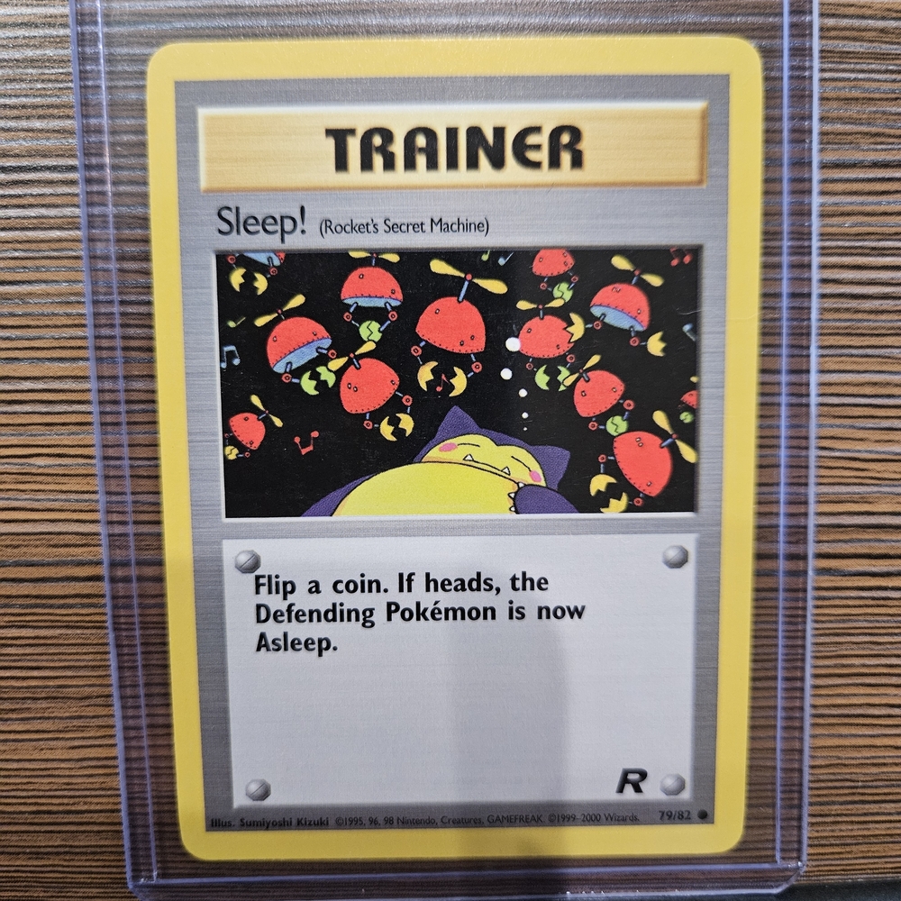 Pokemon Sleep! 79/82 Rocket Trainer Card